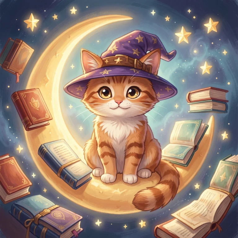 Moonwhisk: Midnight mischief included. AI artwork made in this studio.