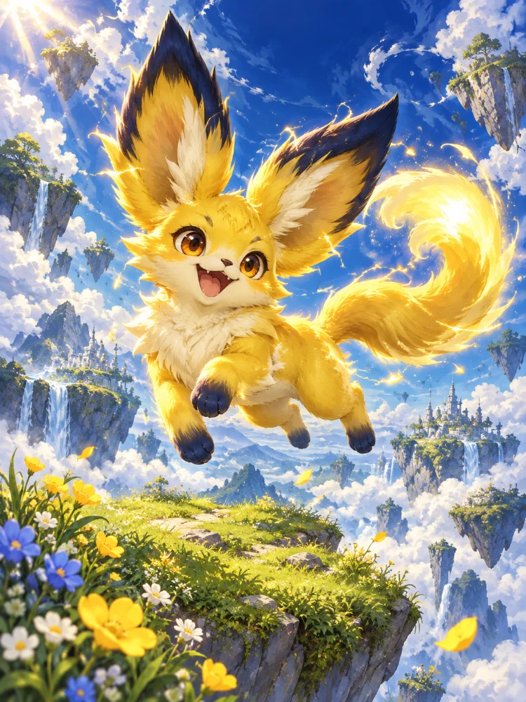 Sparky, an original electric creature